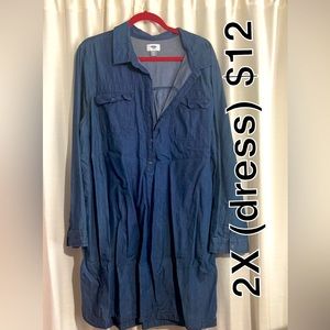 Old Navy denim dress.